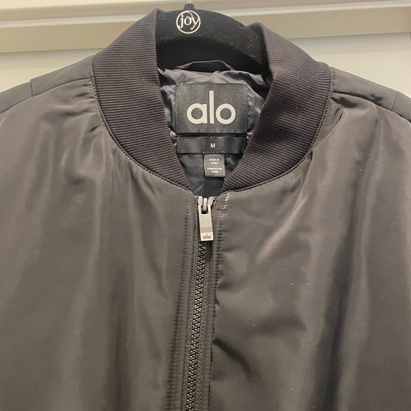 Alo Cropped Breakline Bomber Jacket - Picture 8 of 8
